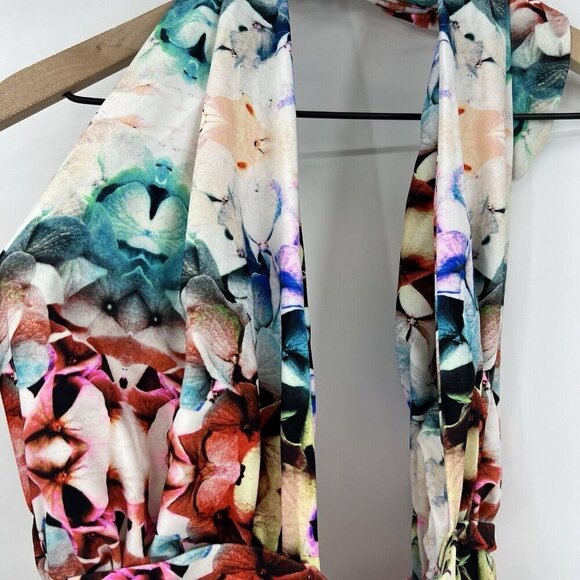 6 Shore Road by Pooja Multi Halter Tie One Piece Bathing Suit Swim XS Resort - Picture 3 of 7